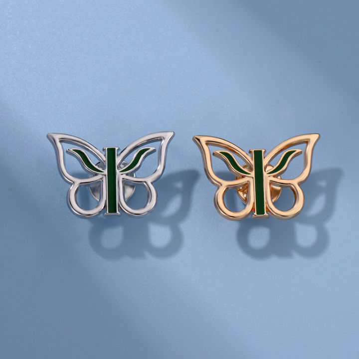 2 Colors Butterfly Metal Brooch Gifts for Friends Clothing Accessories  Backpack Badges