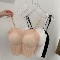 CIFbuy New summer fashion bubble lace camisole womens inner bottoming top tube top beauty strap chest pad wrap chest