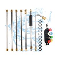 Pressure Washer Wand Extension, Power Washer Lance with 1/4 Inch Quick Connect, with 7 Nozzle Tips,4000 PSI