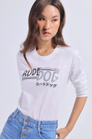 Rudedog เสื้อแขนยาว หญิง ชาย รุ่น jetfly สีขาว