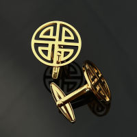 จีน Knot Fortune Cufflinks สแตนเลส Cufflinks สำหรับบุรุษ Tattoo Amulet เครื่องประดับงานแต่งงานเกสต์ของขวัญ Clasp คลิปของที่ระลึก