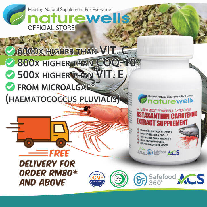 Naturewells Astaxanthin Carotenoid Supplement Most Powerful Antioxidant