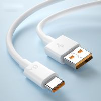 THTRHWTH 1ชิ้น 30ซม. สายข้อมูล 6A 66w Type C USB สายดิจิตอล 6A สายชาร์จเร็ว สาย USB Type C สายซิงค์ สายข้อมูล