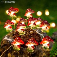 ❆ 20/30 Leds Light 3D Mushroom Copper Wire Lights DIY Christmas Fairy String Lamps Mushroom Holiday Lights For Garden Party Decor