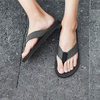 Hot 2023 Men Flip Flops Casual Breathable Webbing รองเท้าแตะแฟชั่นผู้ชาย Slides