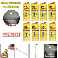 LIGTH Patio 4/16/32 Rolls Eliminate Flies Anti Mosquito Bug Catcher Pest Control Glue Sticker Sticky Paper Roll Insects Killer Flies Traps