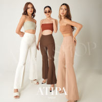 Atipashop - Honesty Pants กางเกงขายาว เอวสูง ทรงขาม้า เก็บทรง มีหลายสีให้เลือก