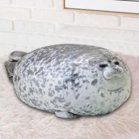 【A Great】 CutePlush ToySeal หมอนเบาะตุ๊กตา PP ผ้าฝ้าย StuffedAnimalSeal PlushFor เด็กของขวัญ