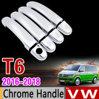 for VW T6 Chrome Handle Cover Trim Set for Volkswagen Transporter Caravelle Multivan California Car Accessories Car Styling