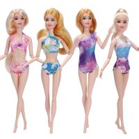 hot【DT】♛✽  1set Colorful Swimsuit Mixed Beach Bathing Swimwear Barbies BJD Accessories Kid