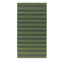 Rug flatwoven, in/outdoor, waterproof - green purple/striped