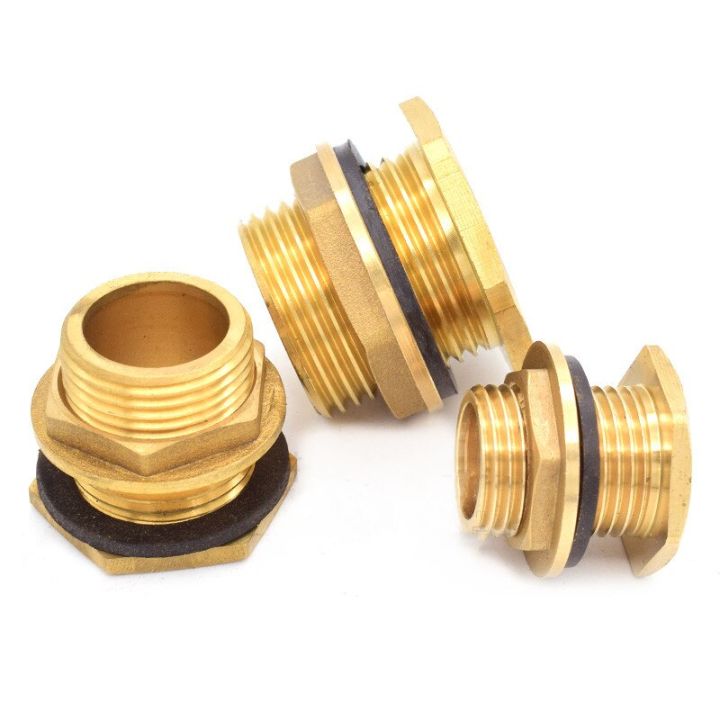 1pcs-brass-water-tank-connector-1-2-3-4-1-bsp-threaded-male-pipe-plumbing-fittings-bulkhead-nut-jointer-pipe-fittings-accessories