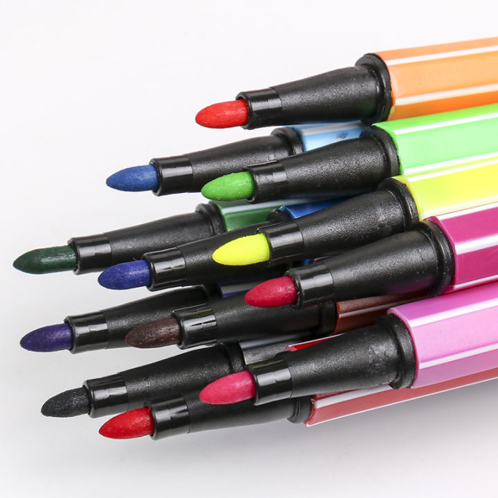 ปากกาเมจิ-ปากกาสีน้ำ-24-แท่ง-สีเมจิ-สีเด็ก-color-24-pcs