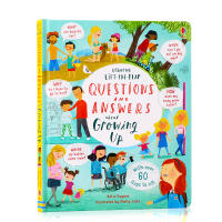 Usbornes Q &amp; A Questions &amp; Answers about growing up original English Picture Book Childrens growth education gender enlightenment popular science picture book cardboard flip book