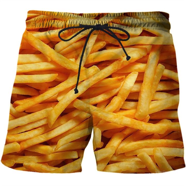 3d-printed-hamburger-short-pants-women-men-kid-fashion-swim-trunks-beach-shorts-skateboard-sport-street-casual-loose-shorts