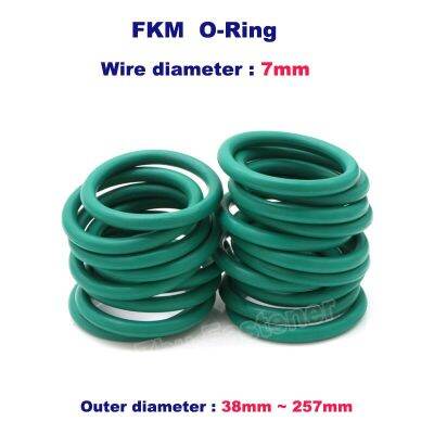 CS 7mm O Ring Green Fluorine Rubber O-Ring Sealing Gasket Washer FKM Insulation Oil High Temperature Corrosion Resistance Gas Stove Parts Accessories