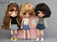 Casual Doll Clothes For Blythe Doll Outfits T-shirt Top Jeans Shorts A-line Skirt For Blythe Licca Clothes 1/6 Doll Accessories