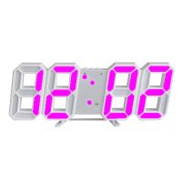 Ins Korean 3D Luminous LED Digital Clock Home Living Room Decor Wall Display Clock Electronic Clock Creative Desktop Alarm Clock