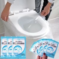 10 Pcs Disposable Waterproof Toilet Seat Covers/ Travel Portable WC Mat Toilet Seat Paper Pad/ Camping Bathroom Accessories Set