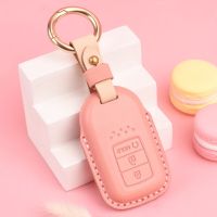 New Genuine Leather Car Key Cover Case for Honda Civic Accord Fit Crider CRV Urv XRV Auto Accessories Interior Keychains Holder q