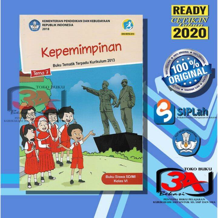 Buku Tematik Kelas 6 Tema 7 Kepemimpinan K2013 | Lazada Indonesia