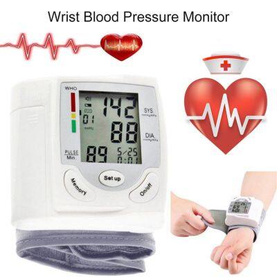 Automatic Wrist Blood Pressure Monitor Tonometer Meter Digital LCD Screen Portable Health Care Sphygmomanometer Worldwide Sale