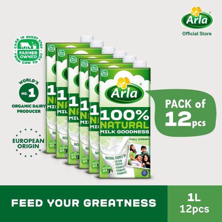 Arla Full Cream Milk 1L 12Pack Lazada PH