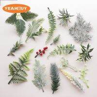 Artificial plant flower leaves for wedding home Christmas garland fake flowers decoration DIY wreath accessories scrapbooking