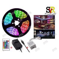 {ItalyNest shop} DC12V LED RGB แถบไฟ LED แสง5M ไฟ LED กันน้ำเทปไฟ LED RGB ยืดหยุ่น