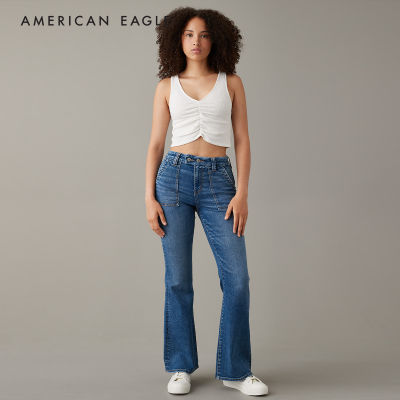 American Eagle Next Level Curvy Super High-Waisted Flare Jean กางเกง ยีนส์ ผู้หญิง เคิร์ฟวี่ แฟลร์ เอวสูง (WFB WCU 043-4717-914)