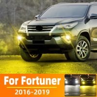 2Pcs For Toyota Fortuner 2016 2017 2018 2019 LED Fog Lamp Bulbs Front Driving Light Canbus White