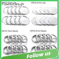 FOXNUTANUJH 10/20PCS แยกประเภท ฝาขวด เหล็กวิลาด ปากกว้าง Mason Jar Lid ฝากระป๋อง ฝาขวด วงเก็บข้อมูล