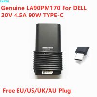 อะแดปเตอร์แหล่งกระจายไฟ AC DA90PM170ชนิด C แบบ4.5A 90W 20V สำหรับ DELL TDK33 0TDK33 Charger Laptop USB-C ของแท้จาก LA90PM170