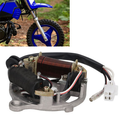 Magneto Stator ชุดคอยล์จุดระเบิดสำหรับ PW50 Motorcycle Trail Dirt Bike 1981‑1983