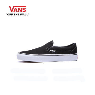 {อย่างเป็นทางการของแท้} VANS CLASSIC SLIP-ON Unisex Sneakers Skateboard Shoes VN000EYEBLK WARRANTY 3 YEARS