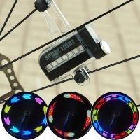 ✣ จักรยาน 14 LEDs Spoke Light Motorcycle Cycling Bike Wheel Signal Tyre Spoke Light 30-patterns MTB Lamp Accessories