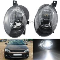 ไฟตัดหมอกเลนส์ไฟ LED รถยนต์ DRL ไฟเดย์ไลท์กลางวันไฟตัดหมอก2ชิ้นสำหรับ Volkswagen Jetta Mk6 Sportwagon 2011 2012 2013 2014