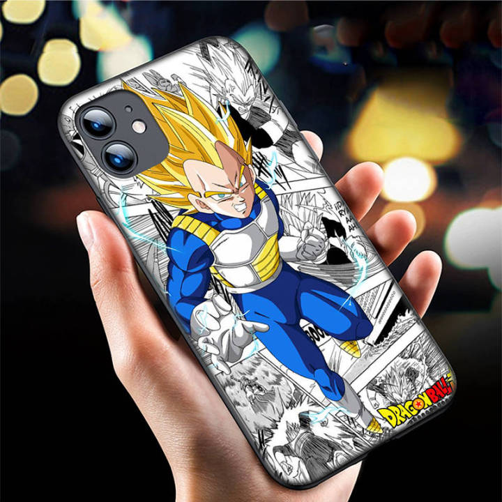 casing-หรับ-iphone-14-13-11-pro-max-11-mini-8-8-plus-199h-vegeta-dragon-ball-z-pattern-phone-เคสโทรศัพท์-อ่อนนุ่ม-tpu-shockproof-black-ปก