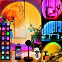 ETXRGB Sunset Lamp Sunset Projection Lamp Projector Night Light APP Remote Led Lights For Bedroom Decoration Photography Gifts