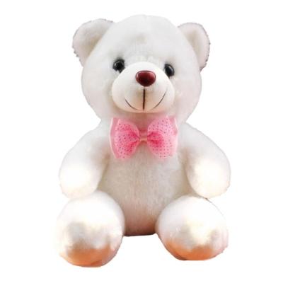 20Cm Berwarna-Warni Bercahaya Teddy Bear Haiwan Boneka Anak Patung Kanak-Kanak Hari Jadi Hadiah Krismas Kreatif Kreatif Mainan Cahaya
