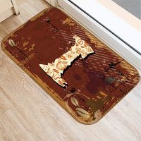 Letter Anti-Slip Doormat Kitchen Mat Coffee Letters Floor Carpet Welcome Rug Bedroom Decor