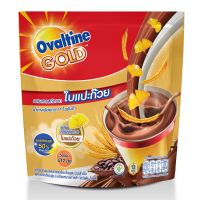 ( X 2 ) OVALTINE โอวัลตินโกลด์ มอลต์รสช็อกโกแลตปรุงสำเร็จ ผสมสารสกัดใบแปะก๊วย 3อิน1 30ก. x 12ซอง OVALTINE Gold Instant Chocolate Malt Beverage Gingko Extract 3in1 30G. x 12 sachets