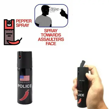 Police Keychain Pepper Spray - 20ml – keychainsa