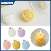 Handmade Rose Candle Photo Props Aromatherapy Aromatherapy Ornaments Wax Small Relaxing Candles Candle Scented Soy