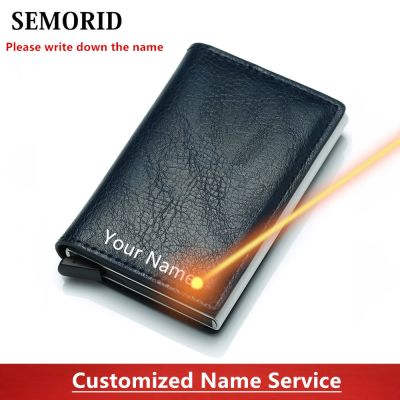 （Layor wallet） ผู้ถือบัตร Rfid SEMORID ผู้ชายกระเป๋าสตางค์กระเป๋าเงินชายวินเทจสีดำกระเป๋าสั้น2020หนังขนาดเล็กบางกระเป๋าสตางค์กระเป๋าสตางค์ขนาดเล็กบาง