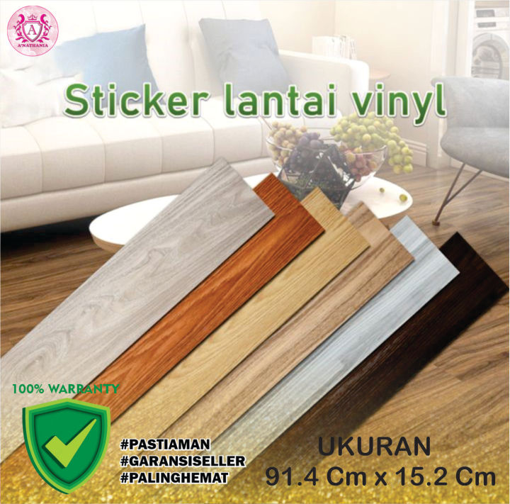 Lembar Vinyl Stiker Lantai Stiker Lantai Vinyl Motif Kayu