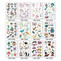 10-20pcs Temporary Tattoos Cartoon Unicorn Horse Kids Tattoo Sticker Waterproof Art Tattoo Hand Arm for Child Boy Tattoo Kit