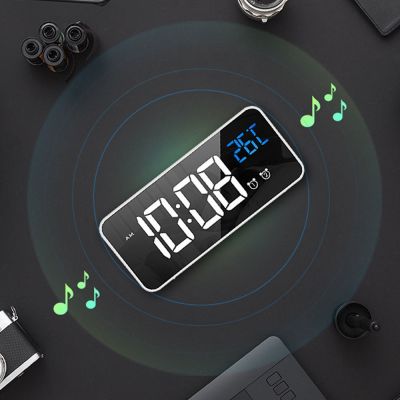 Alarm Clock Charging Music Electronic Watch Desk Digital Moment Bedroom Decoration Table and Accessory Smart Hour Led Light Desk