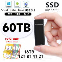 USB 3.1 SSD Moblie ภายนอกฮาร์ดไดรฟ์ฮาร์ดดิสก์ความเร็วสูงแบบพกพาสำหรับเดสก์ท็อปการ์ดรีดเดอร์แล็ปท็อปโทรศัพท์มือถือ20TB 16TB 14TB 12TB 10TB 1TB 2TB