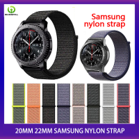 สายนาฬิกาสำหรับ Samsung Galaxy Watch 4/Classic/3/Active 2/46Mm/42Mm/42Mm/S3เกียร์อ่อนสายรัดข้อมือกีฬาไนลอน Huawei Gt/ 2 /Pro Amazfit Bip วงดนตรี